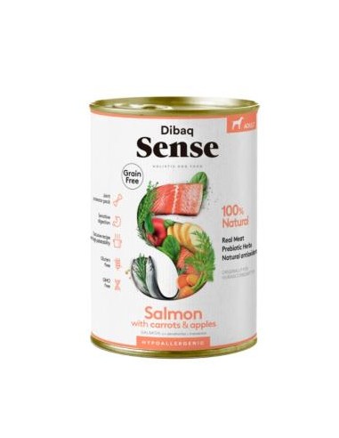 DIBAQ SENSE salmon perro adulto lata 380gr. SG DIBAQ VET