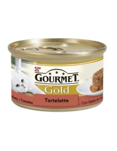 GOURMET GOLD TARTALLETTE BUEY TOMATE CAJA 24X85gr. PURINA VET