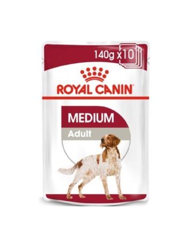 ROYAL CANIN ADULT MEDIUM POUCH CAJA 10X140gr. ROYAL CANIN VET