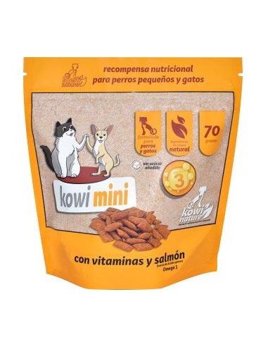 KOWI MINI con vit-salmon perros y gatos snack 70gr KOWI NATURE VET