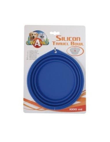 PLATO DE VIAJE DE SILICONA 500ml NAYECO VET