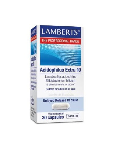 ACIDOFILUS extra 10 (REFRIGERACION) 30cap. LAMBERTS