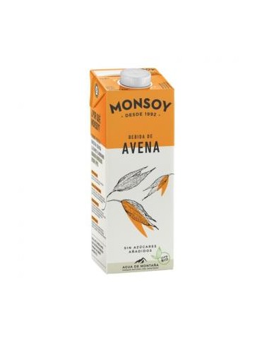 BEBIDA VEGETAL DE AVENA 1lt 6uds. BIO MONSOY