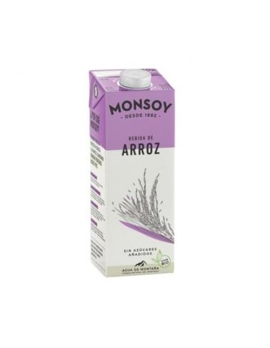 BEBIDA VEGETAL DE ARROZ 1lt 6uds. BIO MONSOY