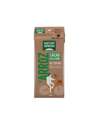 BEBIDA VEGETAL DE ARROZ con choco-calcio mini 200m NATURGREEN