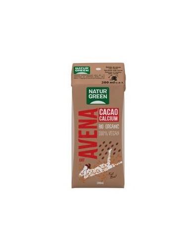 BEBIDA VEGETAL DE AVENA con choco-calcio mini 200m NATURGREEN