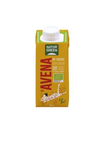 BEBIDA VEGETAL DE AVENA con calcio mini 200ml. NATURGREEN