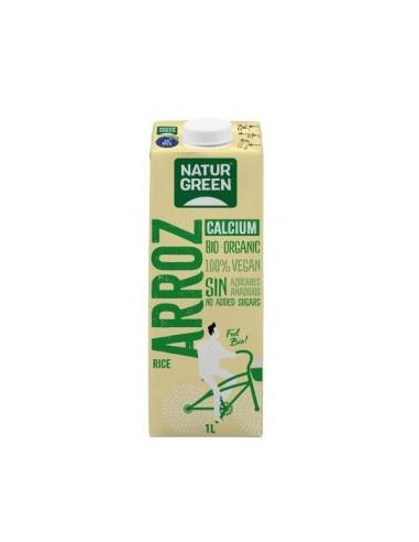 BEBIDA VEGETAL DE ARROZ con calcio 1lt 6uds. NATURGREEN