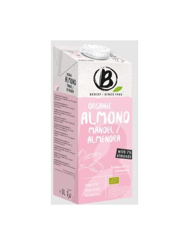 BEBIDA VEGETAL DE ALMENDRA berief 1lt 8uds. BIO BERIEF