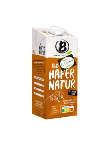 BEBIDA VEGETAL DE AVENA berief sin gluten 1lt 8ud BERIEF