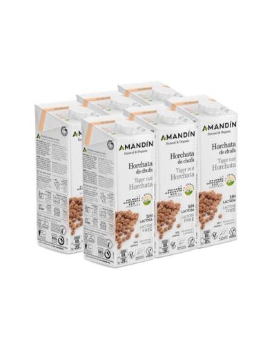 HORCHATA DE CHUFA 1lt 6uds. BIO SG VEGAN AMANDIN