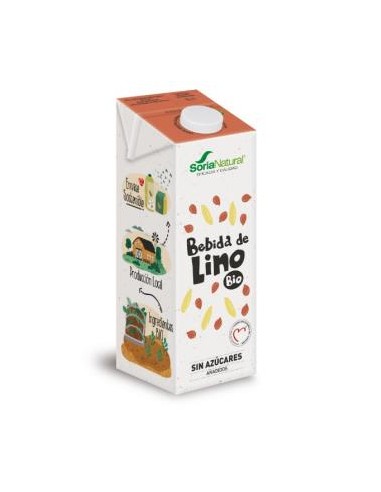 BEBIDA VEGETAL DE LINO 1lt 6uds. BIO S/A SORIA NATURAL