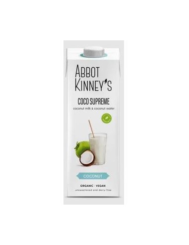 BEBIDA VEGETAL COCO SUPREME 1lt 6uds. BIO VEGAN ABBOT KINNEYS