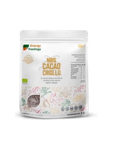 CACAO CRIOLLO nibs 1kg. ECO VEGAN SG ENERGY FEELINGS