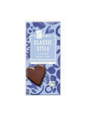 CLASSIC STYLE clasico chocolate 80gr. BIO VEGAN ICHOC