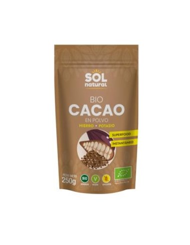 CACAO en polvo 250gr. BIO VEGAN SG SOLNATURAL