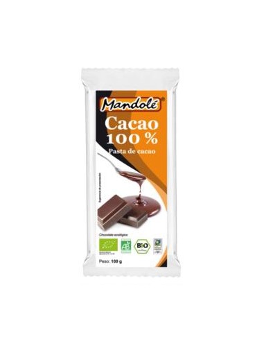 CACAO 100% tableta 100gr. BIO MANDOLE