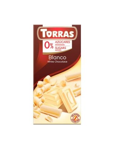 CHOCOLATE BLANCO 75gr TORRAS