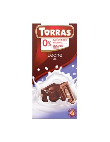 CHOCOLATE con leche 75gr TORRAS