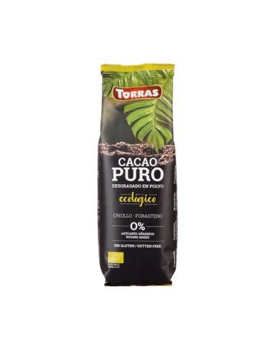 CACAO PURO desgrasado 150gr. BIO SG VEGAN TORRAS