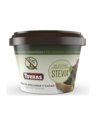 CREMA CACAO-AVELLANA STEVIA 200gr TORRAS