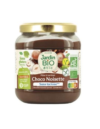 CREMA DE CHOCOLATE con avellanas 350g BIO SG VEGAN JARDIN BIO