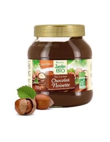 CREMA DE CACAO con avellanas 750gr. BIO JARDIN BIO