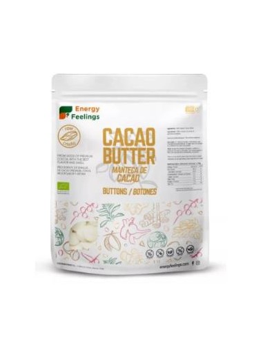 BOTONES DE MANTECA DE CACAO 500gr. ECO ENERGY FEELINGS