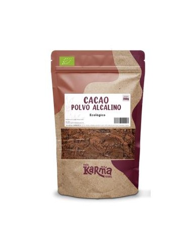 CACAO en polvo alcalino Mg 10-12% 200gr. ECO VEGAN KARMA