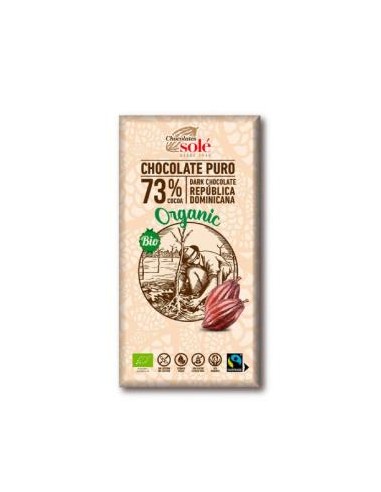 CHOCOLATE NEGRO 73% 100gr. ECO SG CHOCOLATES SOLE