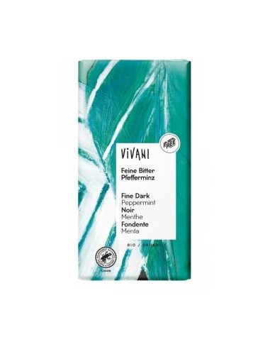 CHOCOLATE NEGRO 68% SANTO DOMINGO menta 100gr BIO VIVANI