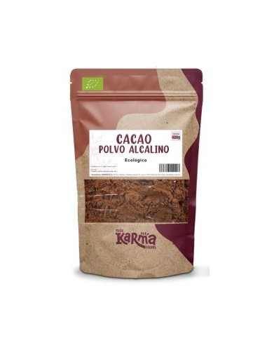 CACAO en polvo alcalino Mg 10-12% 400gr. ECO VEGAN KARMA