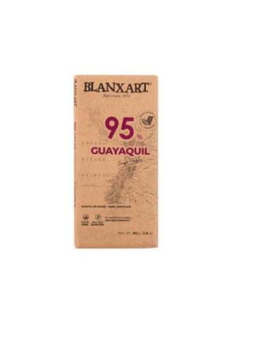 CHOCOLATE NEGRO 95% GUAYAQUIL 80gr.** BLANXART