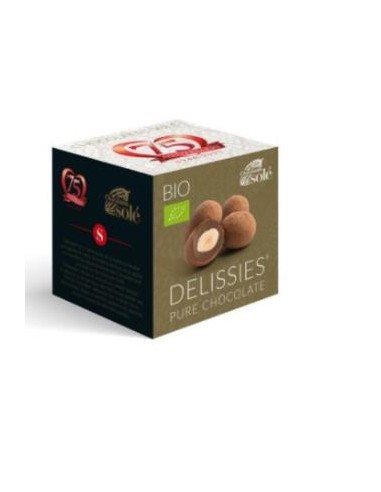 DELISSIES chocolate con almendra tostada 80gr. BIO CHOCOLATES SOLE