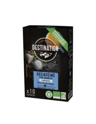 CAFE PUR ARABICA DESCAFEINADO 10capsulas cafe BIO DESTINATION