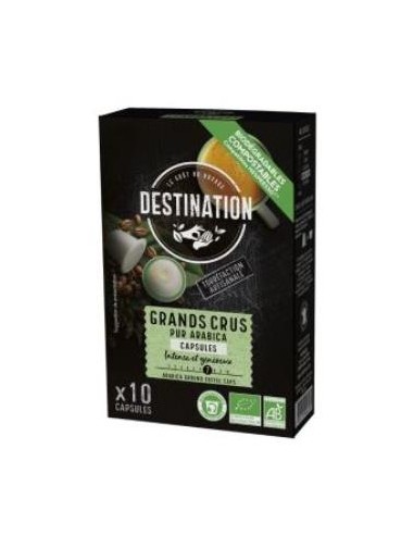 CAFE PUR ARABICA GRANDS CRUS 10capsulas cafe BIO DESTINATION