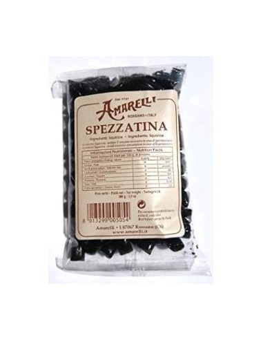 SPEZZATINA trocitos regaliz bolsa expo 10x100gr. AMARELLI