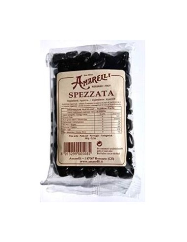 SPEZZATA trocitos regaliz bolsa expo 10x100gr. AMARELLI