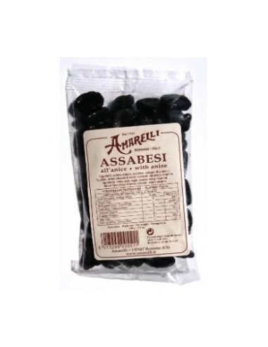 ASSABESI regaliz con goma arabica al anis 10x100gr AMARELLI