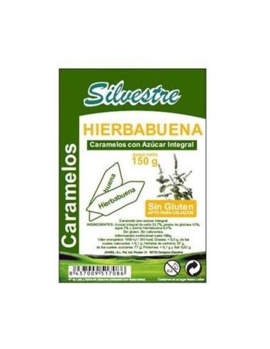 CARAMELOS DE HIERBABUENA azucar de caña 150gr. SILVESTRE