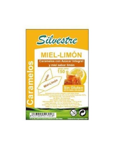 CARAMELOS DE MIEL Y LIMON azucar de caña 150gr. SILVESTRE