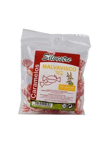 CARAMELOS DE MALVAVISCO sin azucar 70gr. SILVESTRE