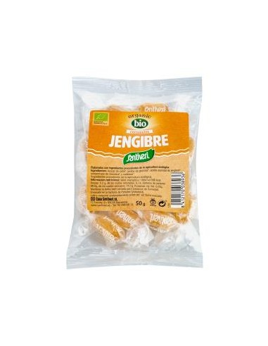 CARAMELOS DE JENGIBRE 50gr. BIO SANTIVERI