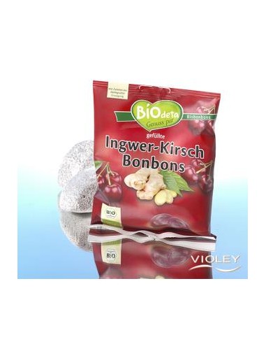 CARAMELOS DE JENGIBRE Y CEREZA 75gr. BIO BIODETA