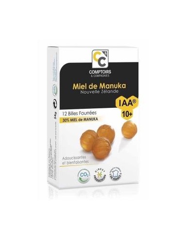 CARAMELOS RELLENOS MIEL MANUKA IAA10+ 12ud. COMPTOIRS & COMPAGNIES