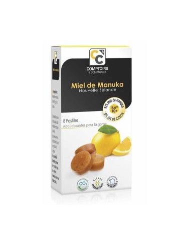 PASTILLAS 100% MIEL MANUKA IAA10+ 8% JUGO LIMON COMPTOIRS & COMPAGNIES