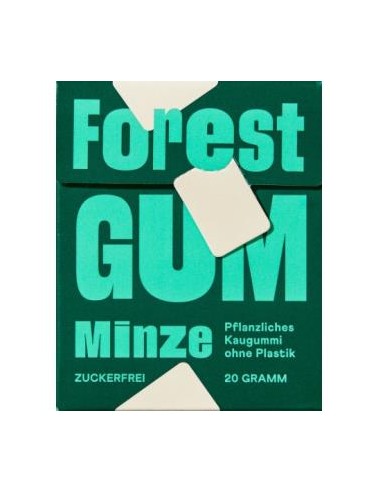 CHICLE sabor menta 20gr. VEGAN FOREST GUM