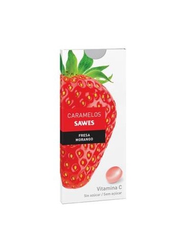 CARAMELOS BALSAM S/AZUCAR fresa vit c blister 22gr SAWES