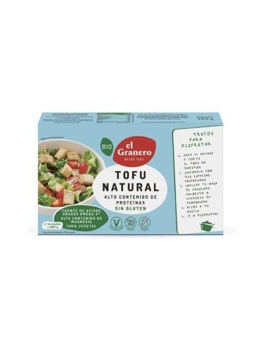 TOFU NATURAL ambiente 400gr. BIO VEGAN EL GRANERO