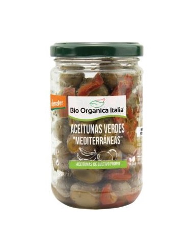 ACEITUNAS VERDES MEDITERRANEAS 180gr. DEMETER BIO ORGANICA ITALIA